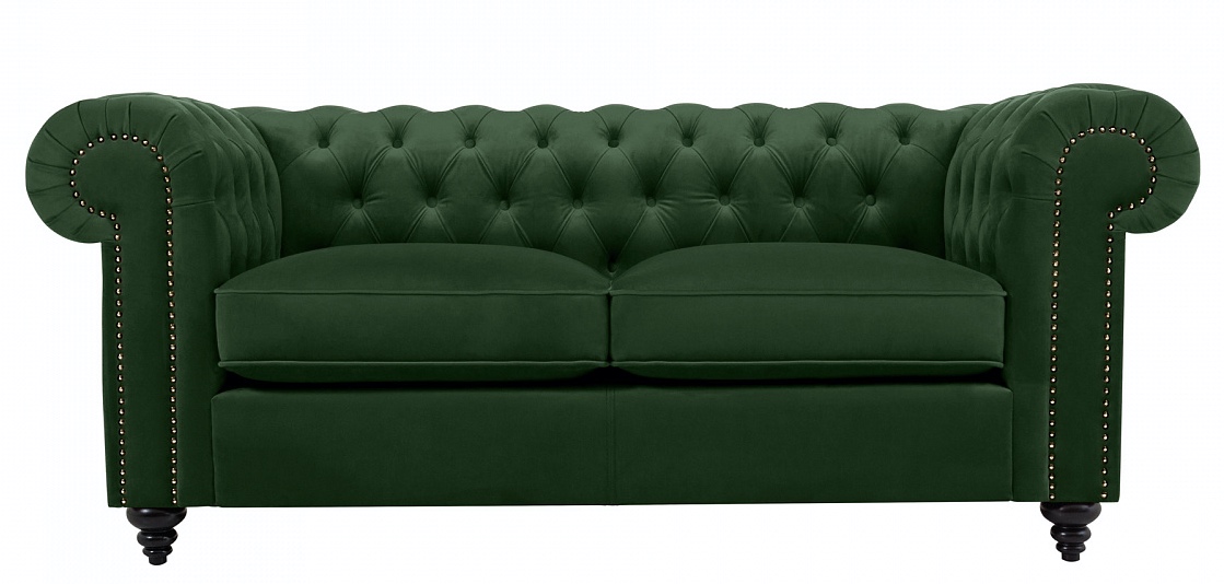 Диван Честер Классик 2-х местный Зеленый
